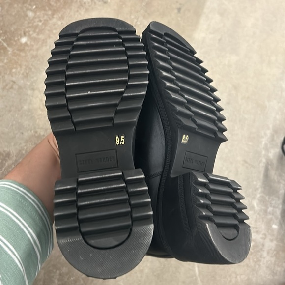 Steve madden black Combat Moto Boots with Rugged Sole - Picture 4 of 4